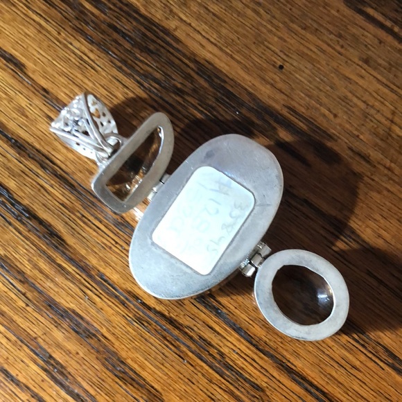 925 Silver pendant with citrine stones - Picture 2 of 4